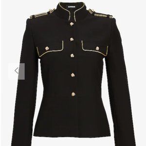 EXPRESS Novelty Gold Piped Structured Jacket BRAND NEW XL